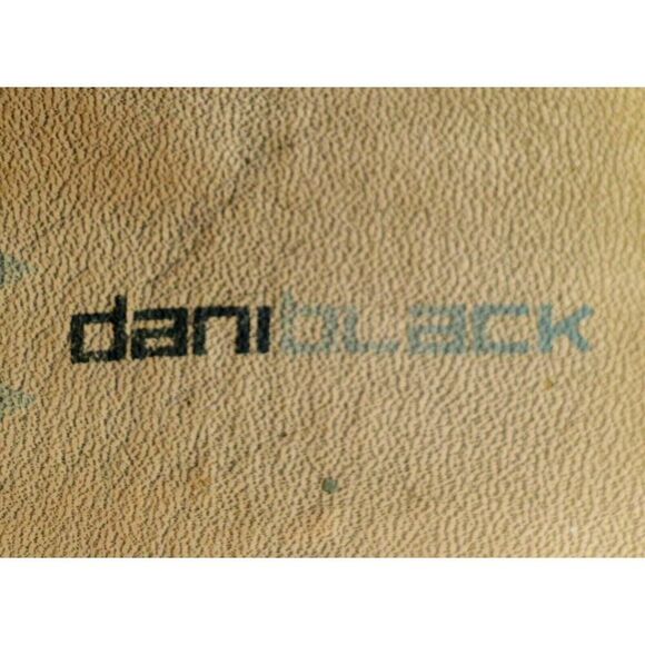 Daniblack BLUE CROCO EMBOSSED REAL LEATHER LOAFER FLATS POINTED TOE SHOES 7.5M - Picture 8 of 12